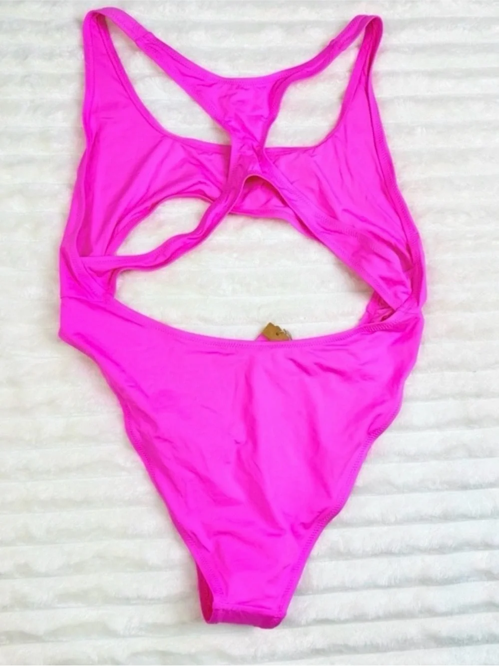 SKIMS Signature Swim Cut Out Monokini Taffy Pink 2XL Sculpting Swimsuit  NWT